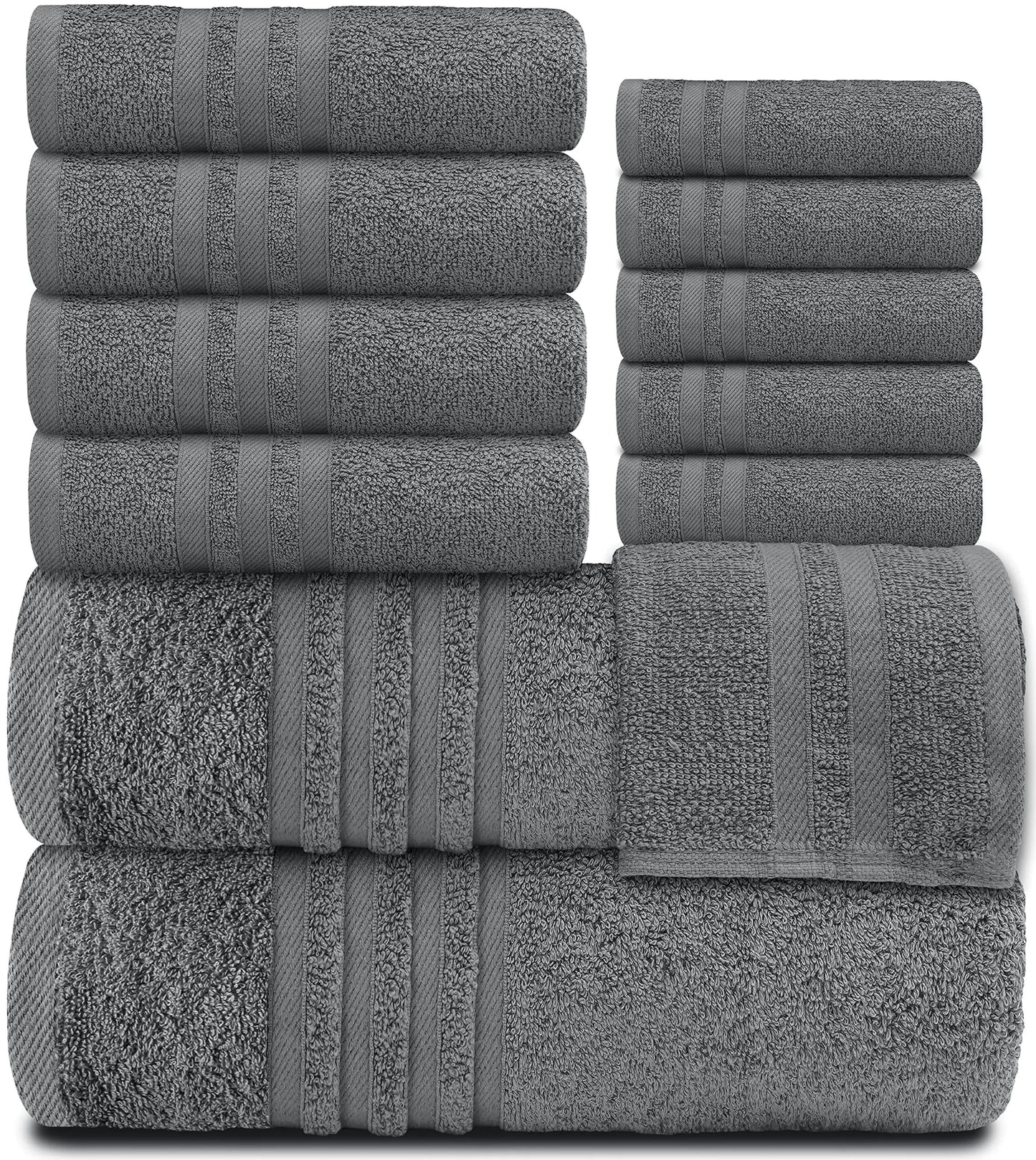 12 Pcs Set Bath Hand Towels