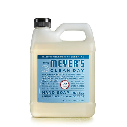 MRS. MEYER'S CLEAN DAY Liquid Hand Soap Refill, Rainwater