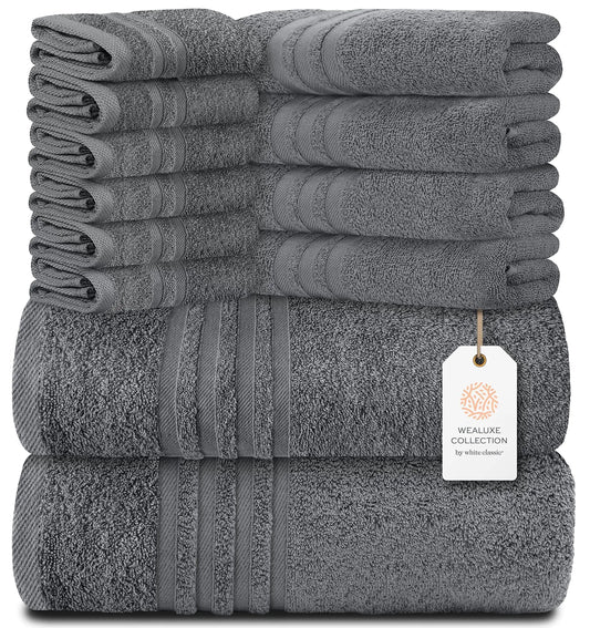 12 Pcs Set Bath Hand Towels